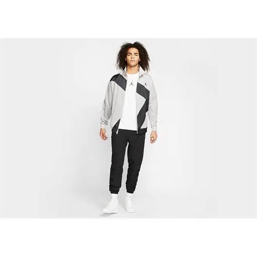 Мужская куртка с узором Air Jordan Wings Diamond Nike, Weiss Grau — фото 3