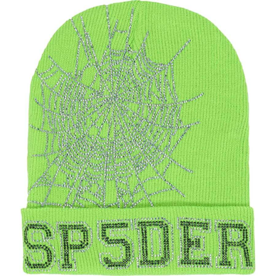 Шапка Sp5der Web Beanie, зеленый - фото