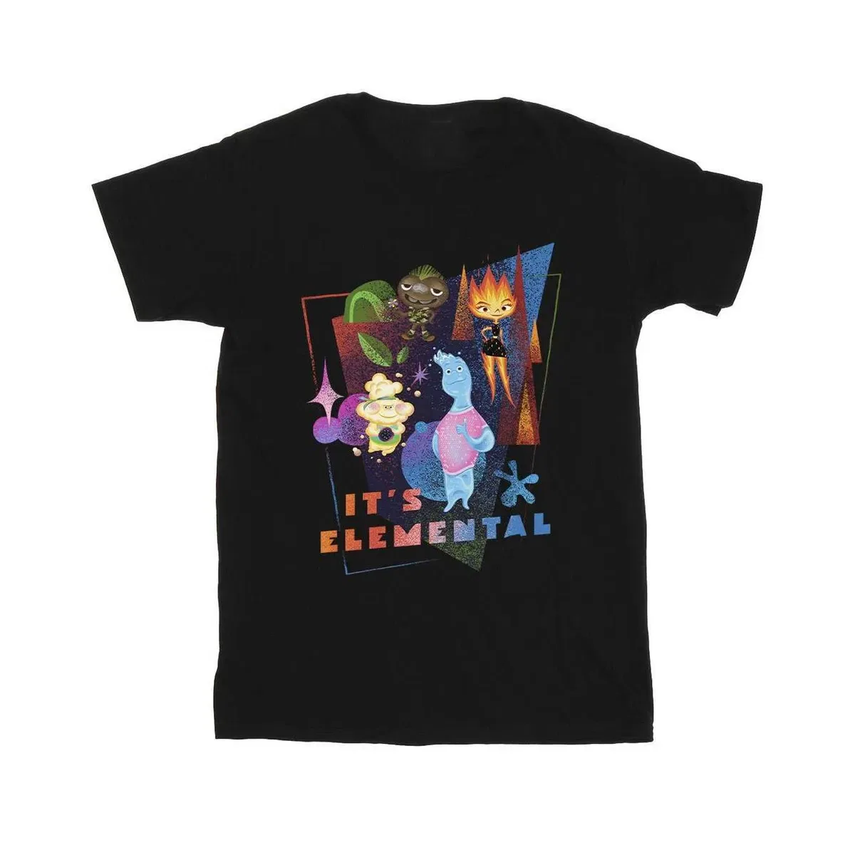 Хлопковая футболка Elemental, Black