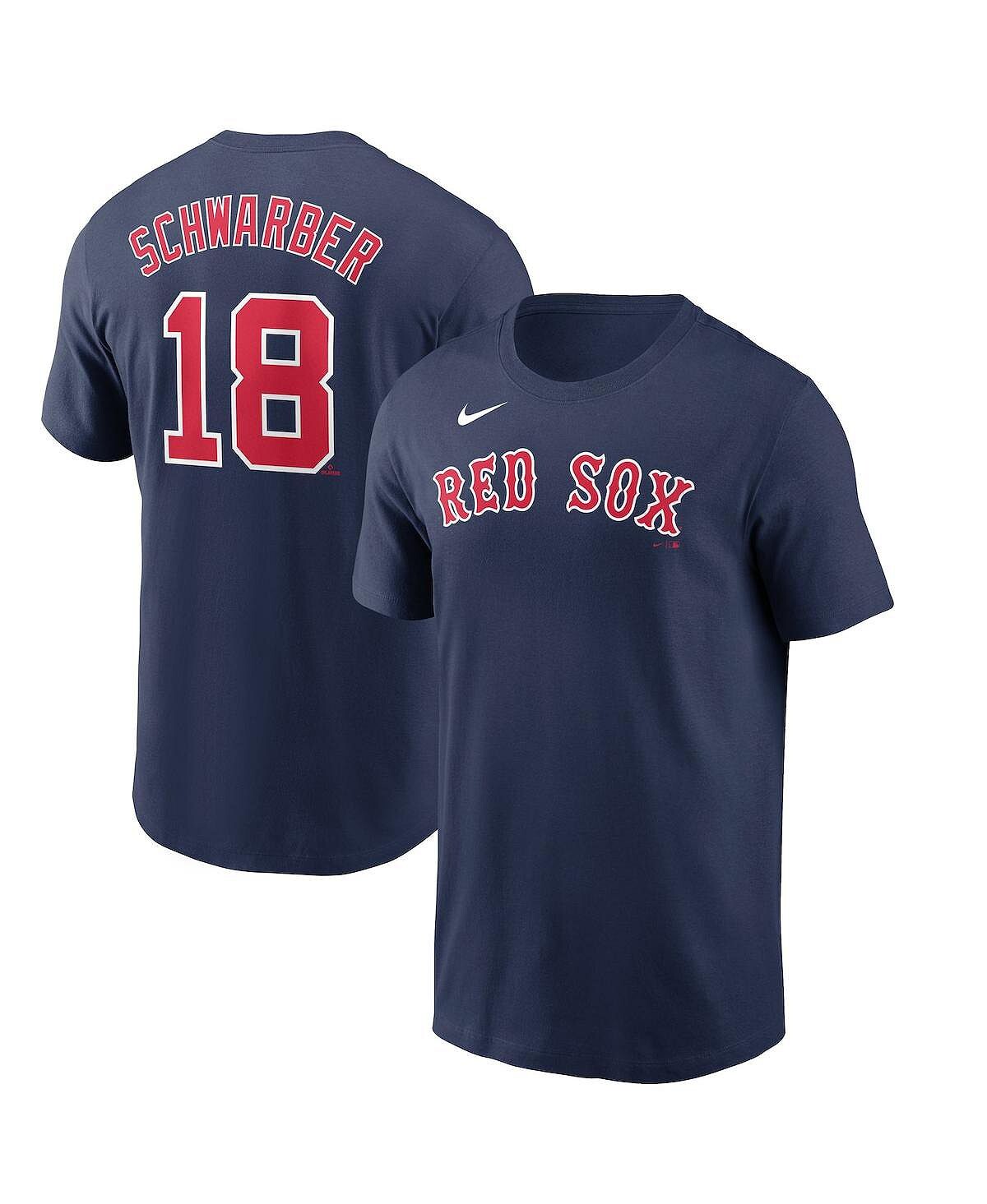 

Мужская футболка kyle schwarber navy boston red sox с именем и номером Nike, синий