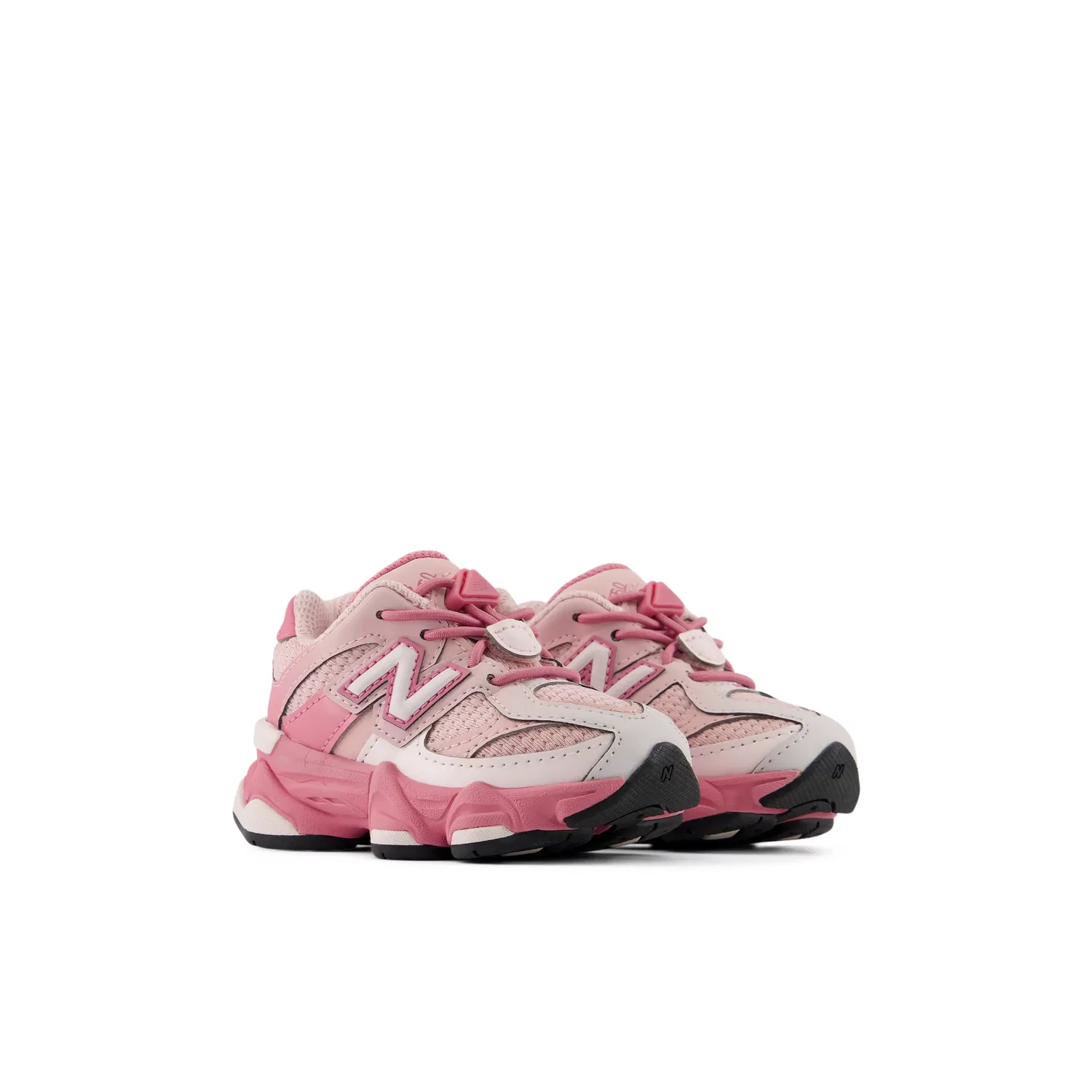 Детские кроссовки с эластичной шнуровкой 9060 New Balance, Pink Salt With Pink Eraser — фото 2