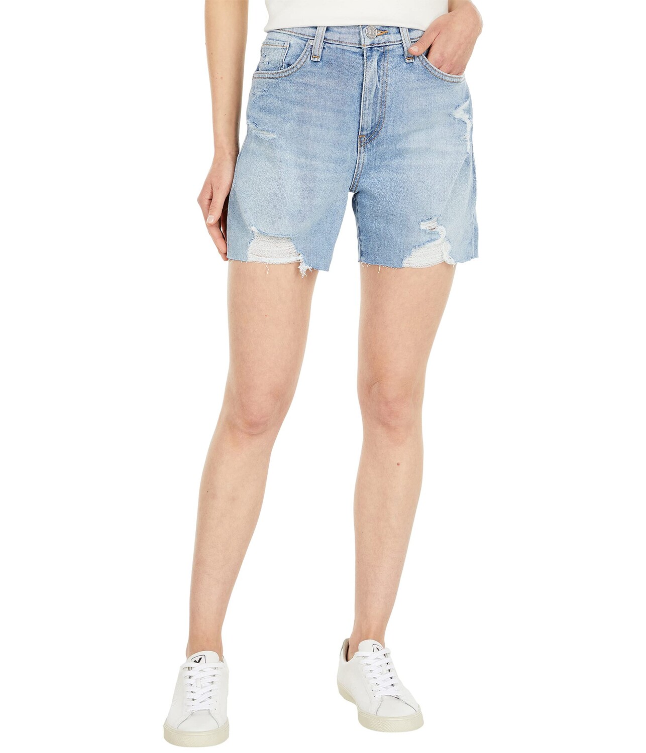 

Шорты Hudson Jeans, Devon High-Rise Biker Shorts in Lift Me Up