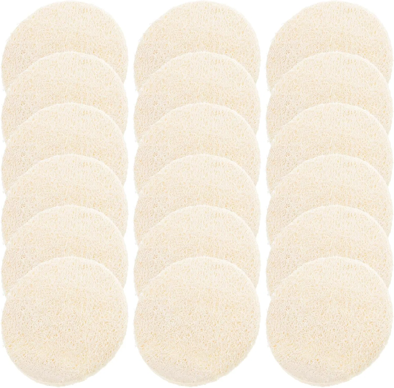 Пилинг-подушечки из люфы, ULTECHNOVO, 36 шт, Beige