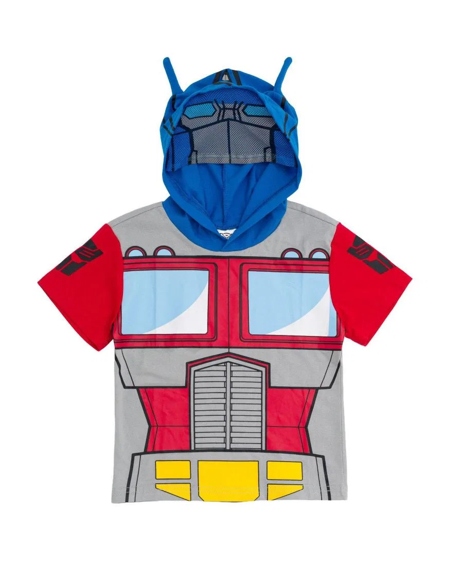 Детский худи-костюм с капюшоном-маской Transformers, Optimus Prime Blue
