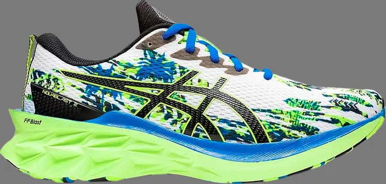 

Кроссовки novablast 2 'coastal caricatures' Asics, белый, Белый;серый, Кроссовки novablast 2 'coastal caricatures' Asics, белый