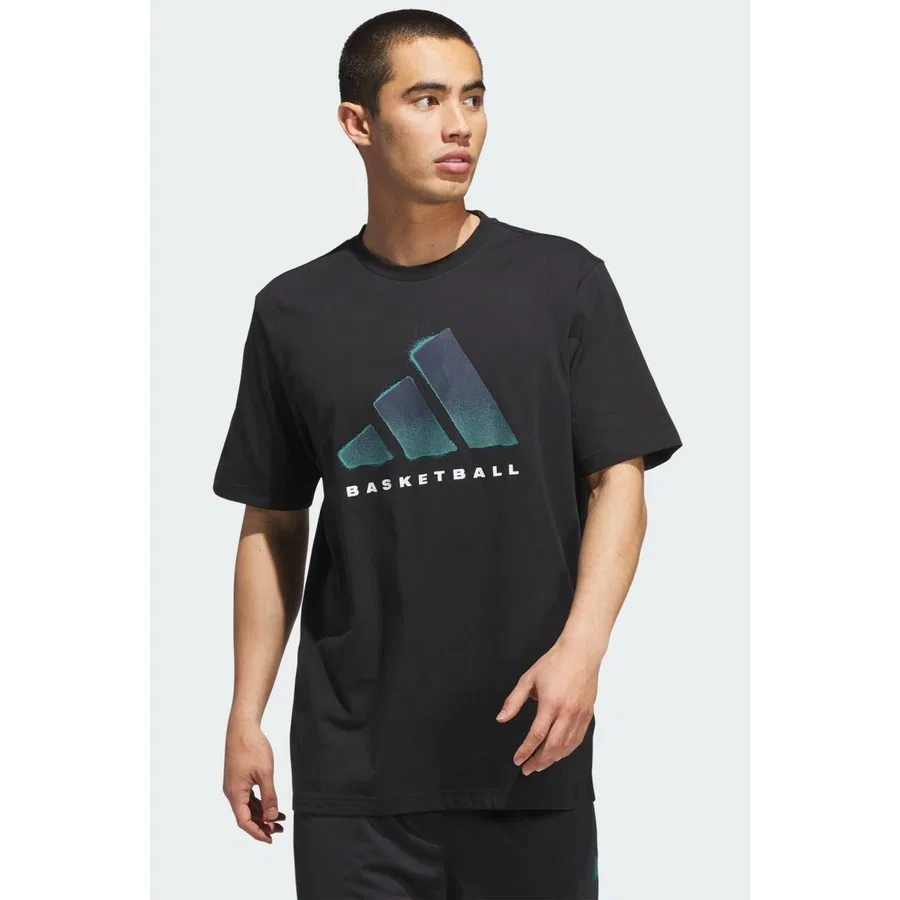 Футболка с принтом Performance Basketball Graphic adidas, Черный