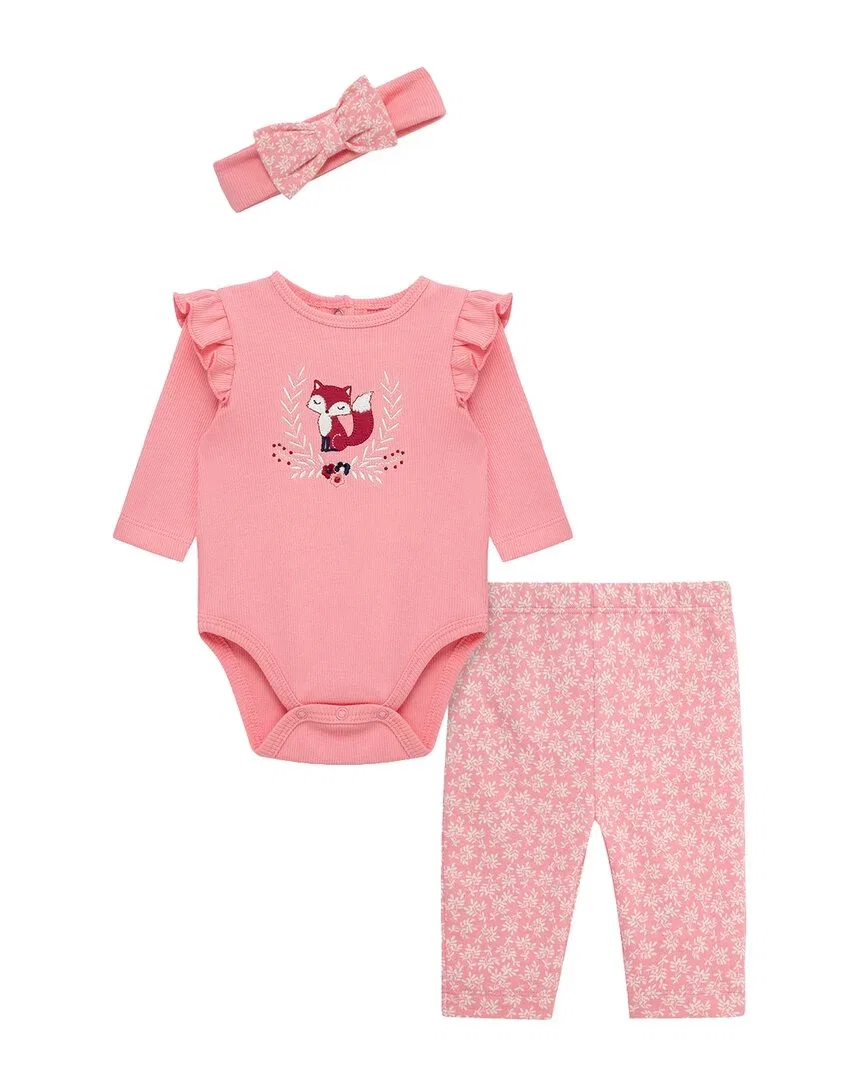 Детский комплект боди и штанишек с повязкой Sweet Fox Little Me, розовый
