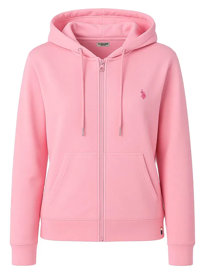 Женская спортивная куртка с капюшоном U.S. Polo Assn., Pink