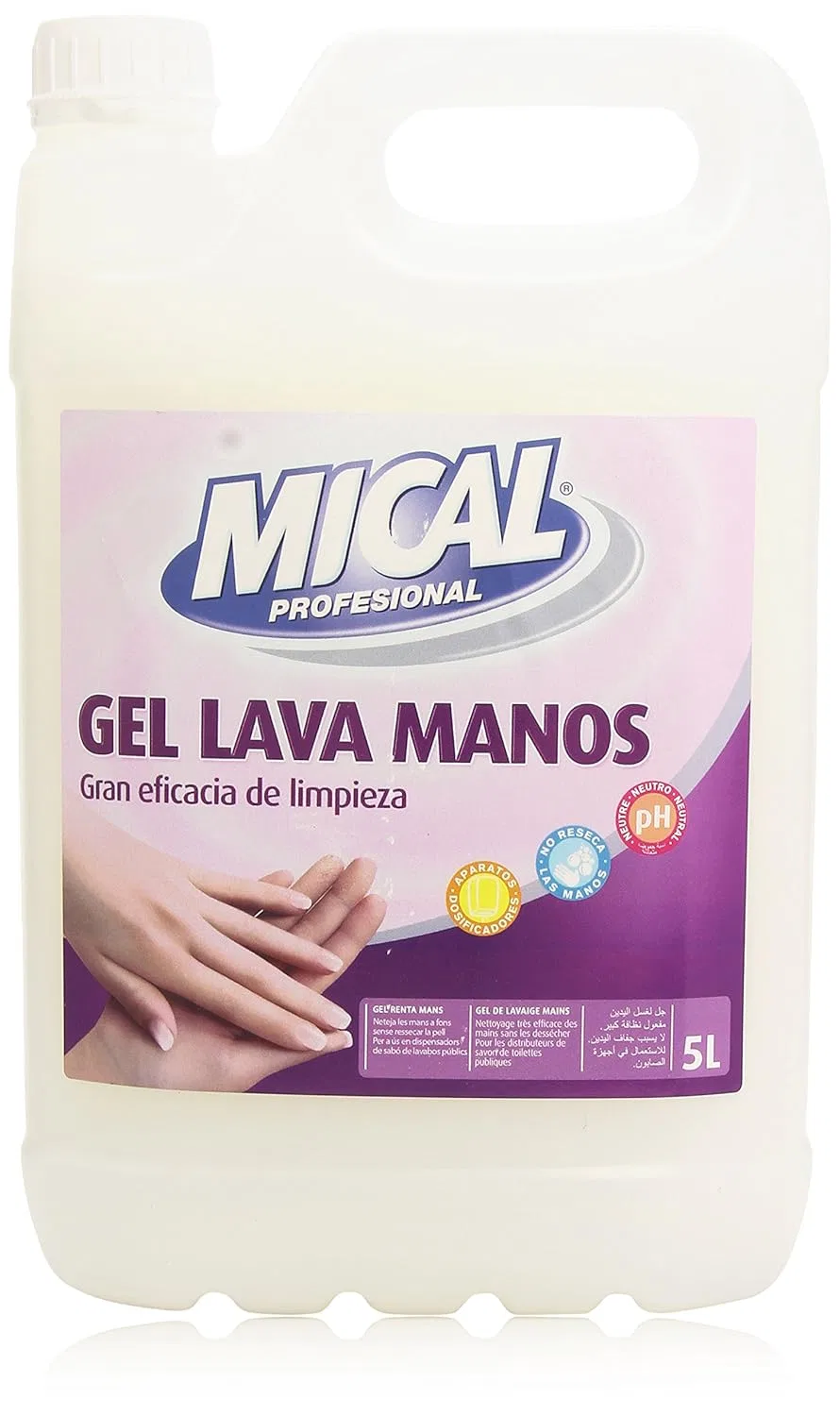 Гель для мытья рук pH нейтральный Mical Profesional 5 л