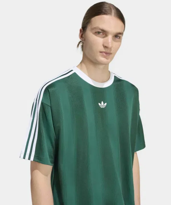 Футболка с жаккардовым узором, Adidas, зеленый — фото 3