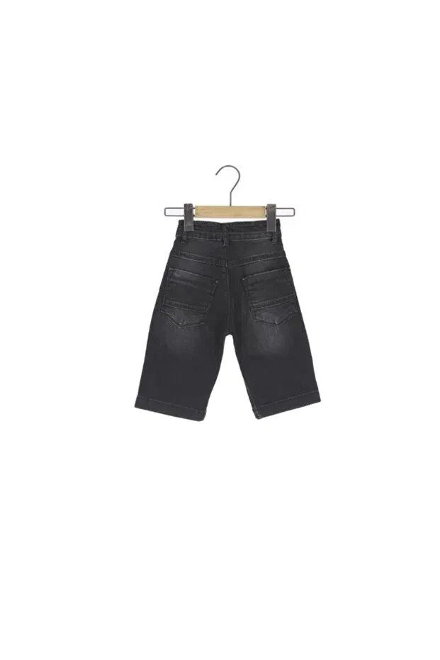 Детские шорты для мальчиков джинсовые Basics Tati Life, Black — фото 4