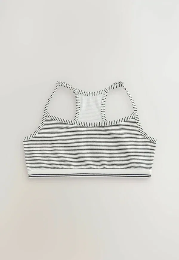 Бюстгальтер без косточек, полосатый, Regular fit - crop 3 pack, Next, кремовый — фото 3