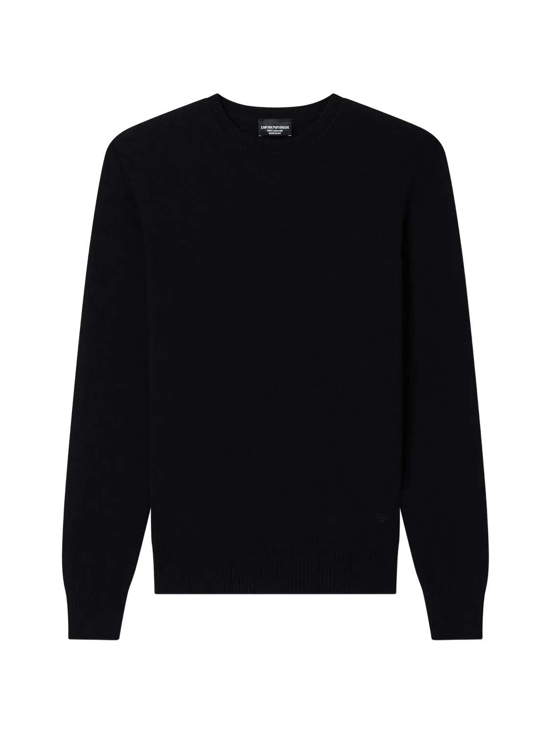 Джемпер из кашемира черного цвета Emporio Armani, черный