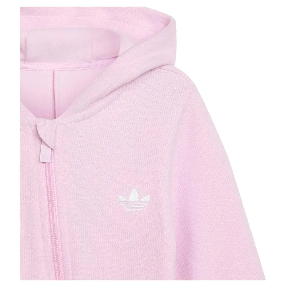 Детский комбинезон-слип с капюшоном и длинным рукавом Adidas Originals, Pink — фото 3
