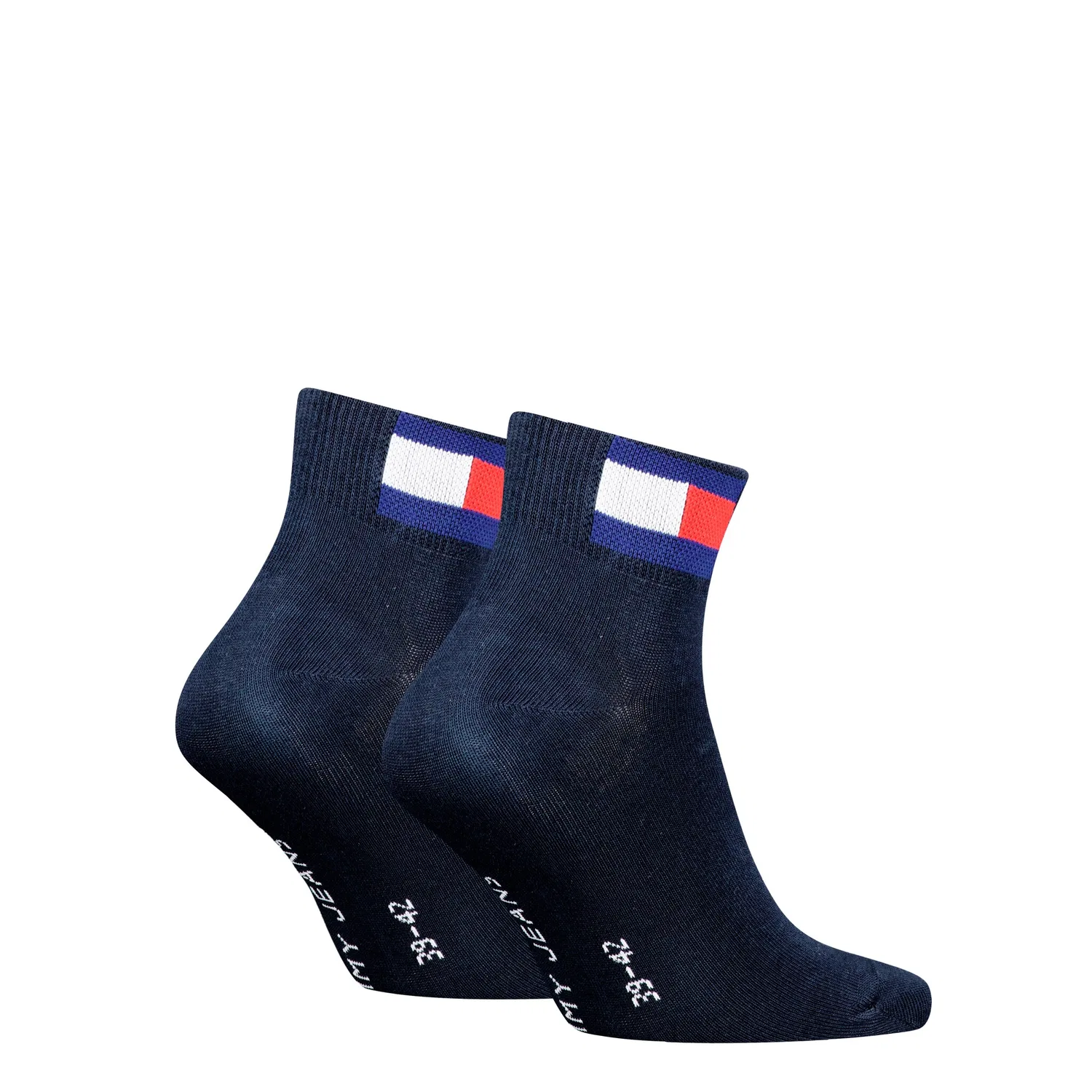 Мужские короткие носки с усиленной пяткой и мыском Tommy Hilfiger, Dark Navy — фото 2