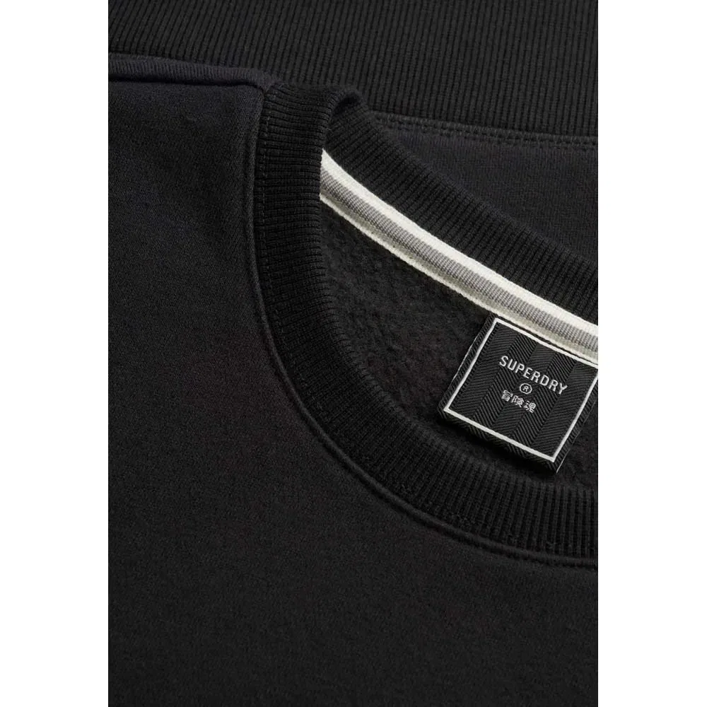Свитшот с вышивкой Vintage Logo Superdry, черный — фото 2