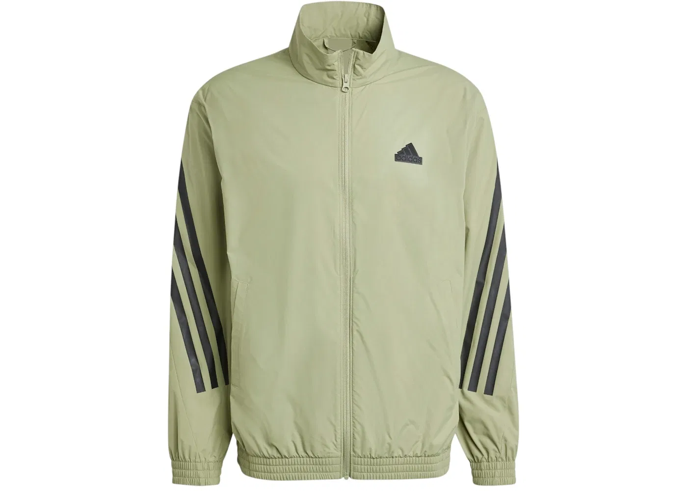 Мужская куртка-ветровка с принтом Future Icons 3-Stripes Adidas, Tent Green