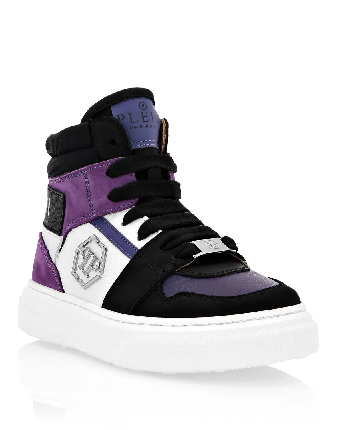Кроссовки Philipp Plein Hexagon фиолетового цвета