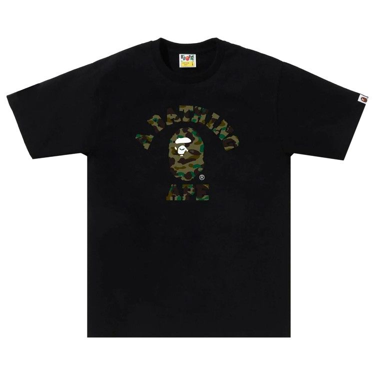 

Футболка BAPE 1st Camo College Tee, Black/Green