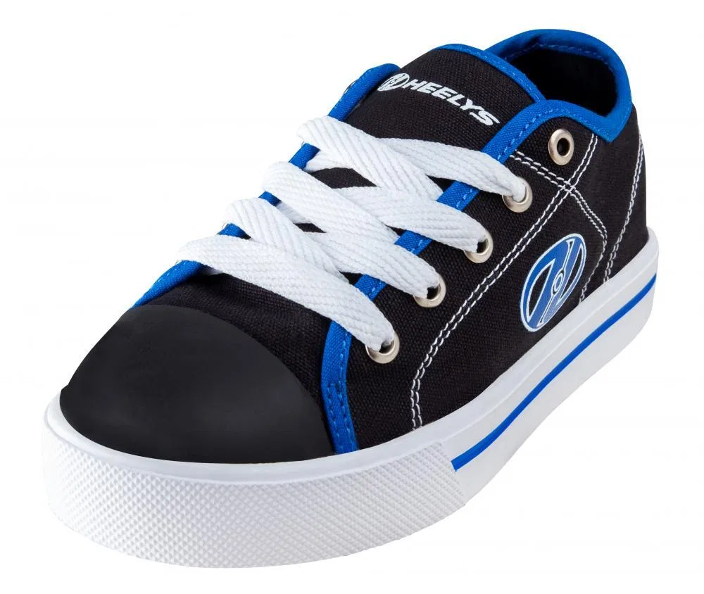 Детские роликовые кроссовки с колесами X2 Classic Heelys, Schwarz Weiss Blau — фото 4