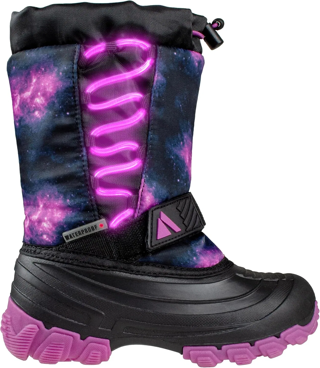 Детские зимние ботинки для девочек со светящейся подошвой Absolute Thunder 3 Absolute Canada, Magenta