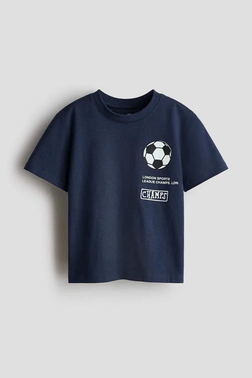 Футболка с принтом H&M, Marineblau/Fußball