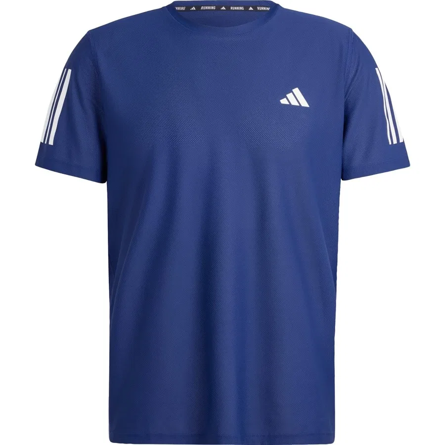 Футболка спортивная с длинным рукавом Own the Run Tee adidas, Темно-синий — фото 3