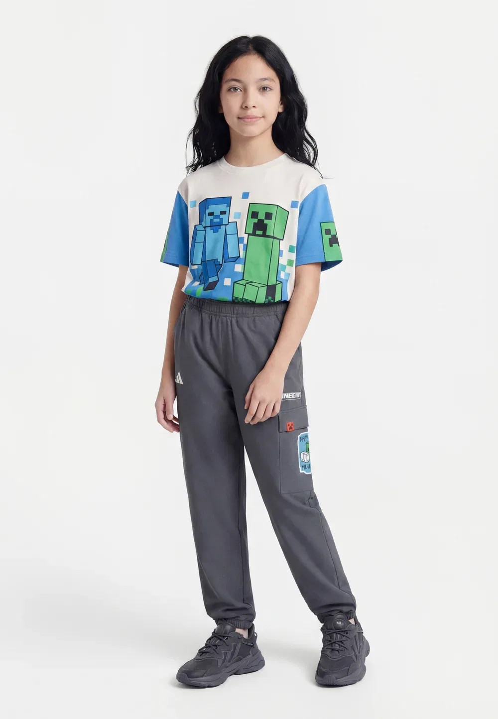 Унисекс брюки Minecraft - брюки для активного отдыха Adidas Terrex, Grey
