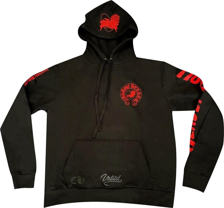 

Худи Chrome Hearts x Deadly Doll Online Exclusive Hoodie 'Black/Red', черный