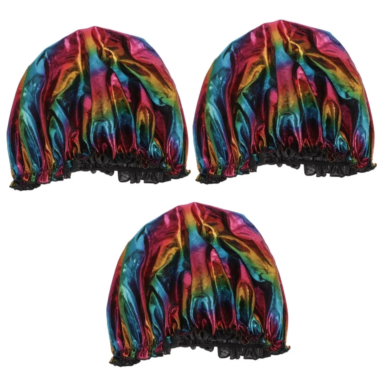 Шапочка для душа Healeved, 3 шт, 32x32 см, Schwarz
