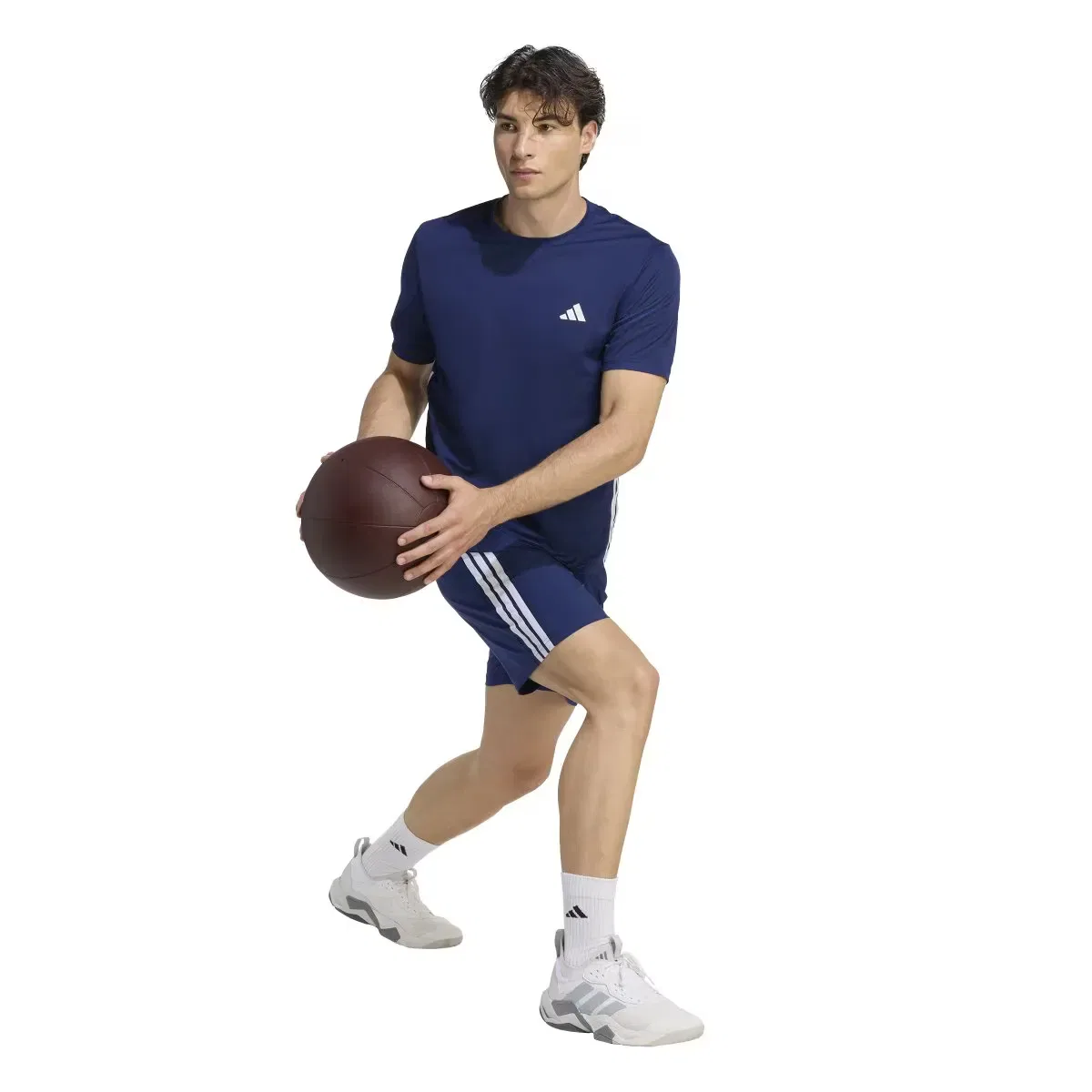 Мужские шорты для тренировок из полиэстера Workout Essentials adidas, Azul — фото 3