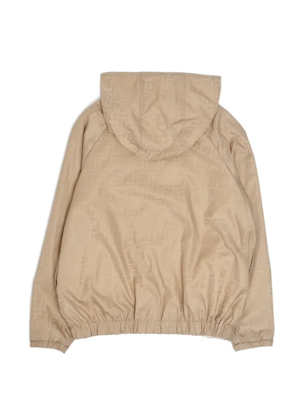 Двусторонняя куртка с монограммой FF FENDI KIDS, бежевый — фото 2