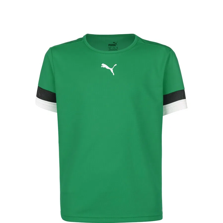 Футболка PUMA Performance Shirt 'TeamRise' изумрудного цвета