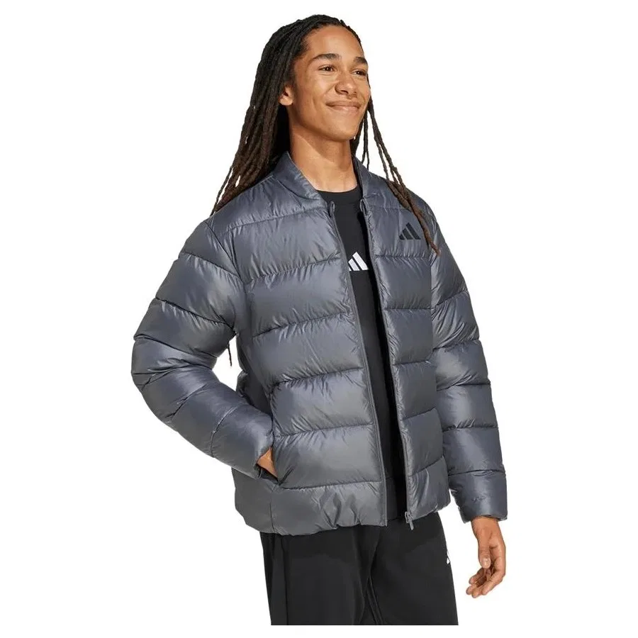 Мужская куртка с длинным рукавом adidas ESS SD PUF JKT JV7719, Серый — фото 3