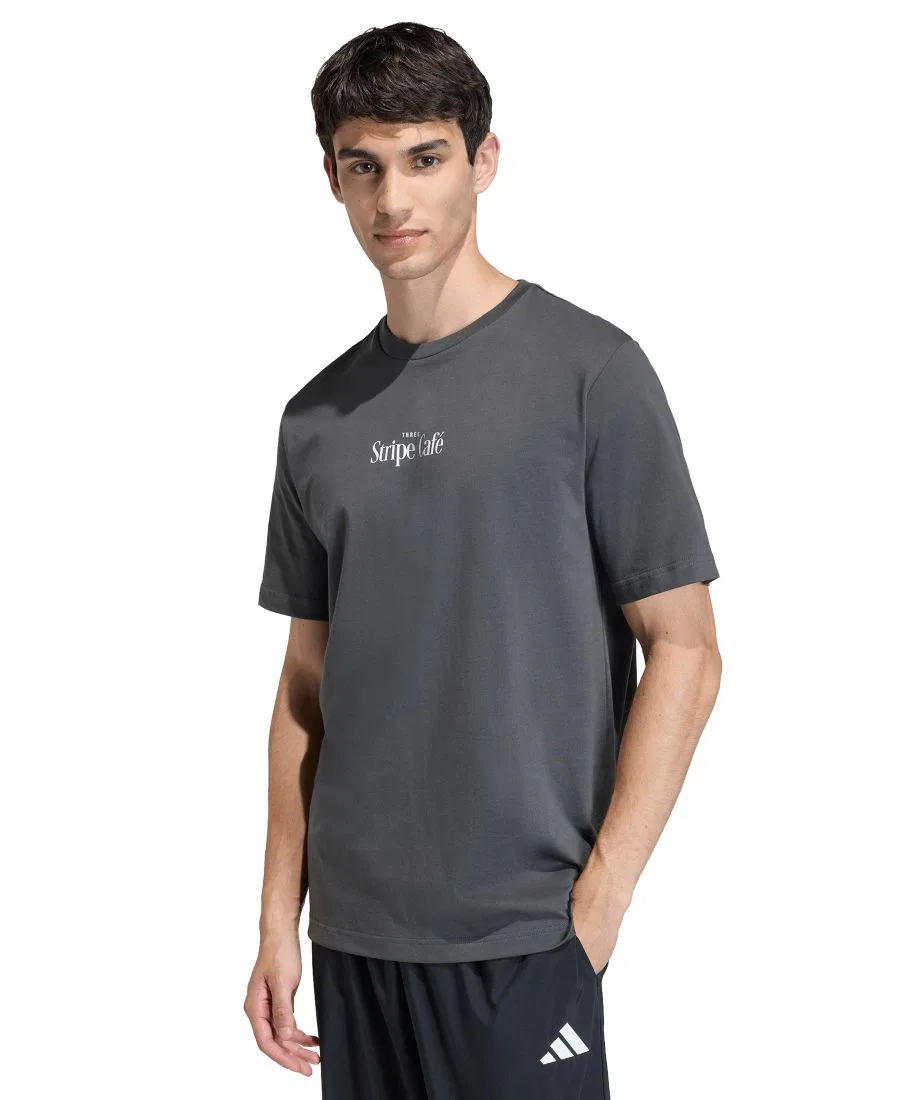 Футболка с принтом adidas, Gray Six — фото 3