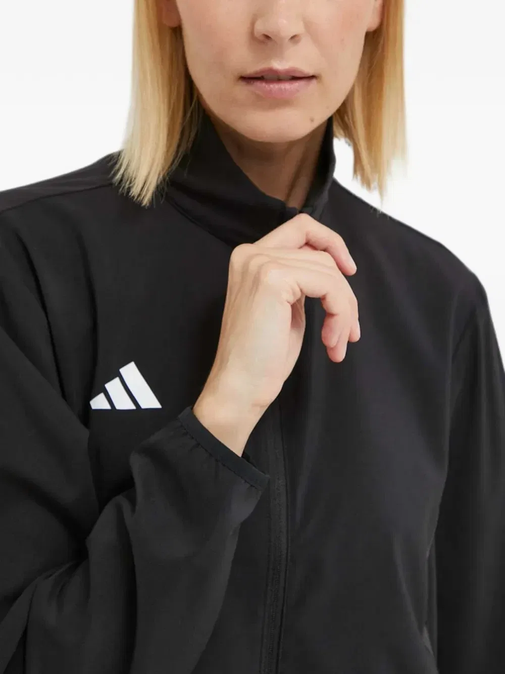 Толстовка с молнией сбоку Adidas, черный — фото 4