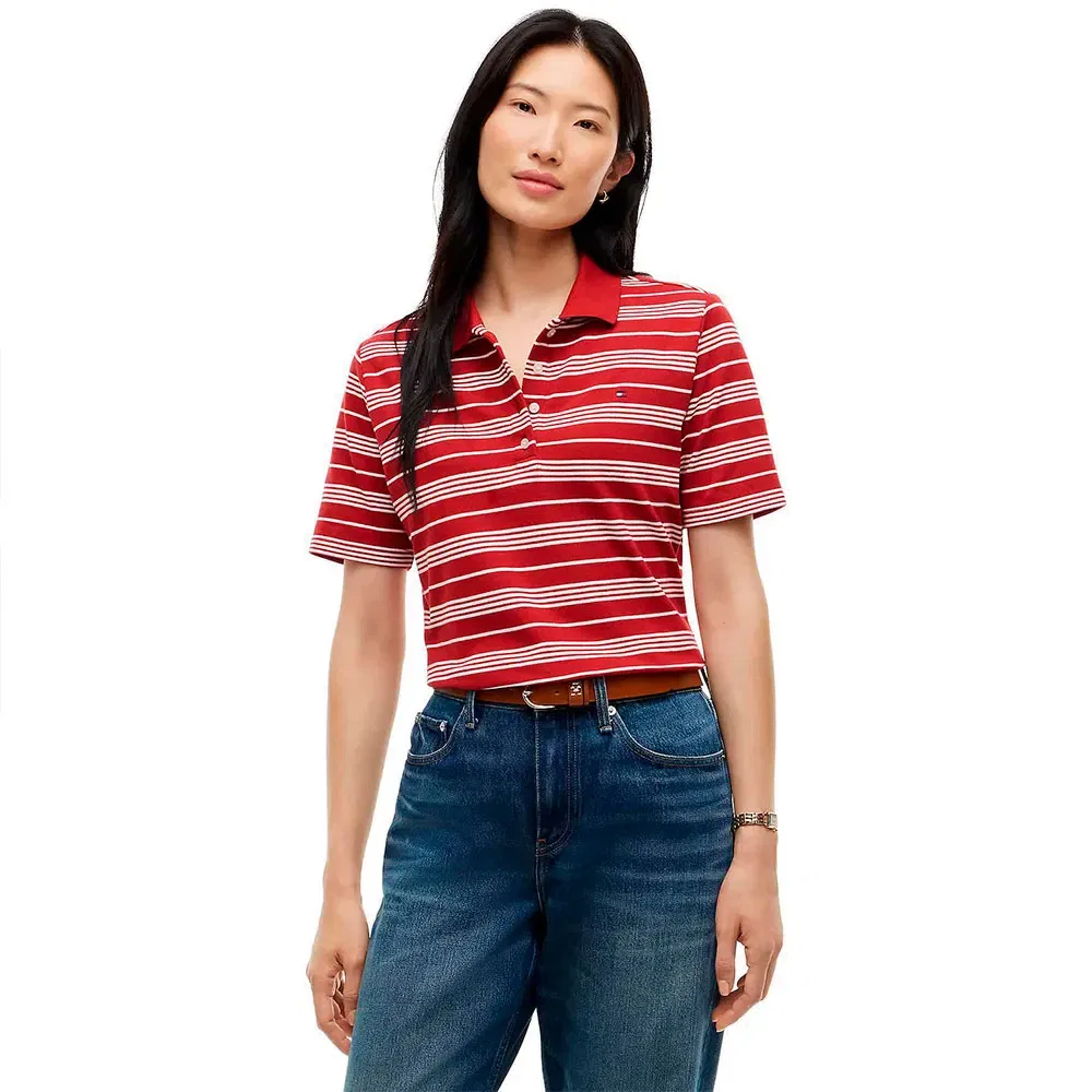 Женское поло с коротким рукавом 1985 Collection Tommy hilfiger, Red