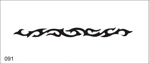 No brand Трафарет для аэрографии Airbrush tattoo stencil V091, 11.5 x 15.5 см