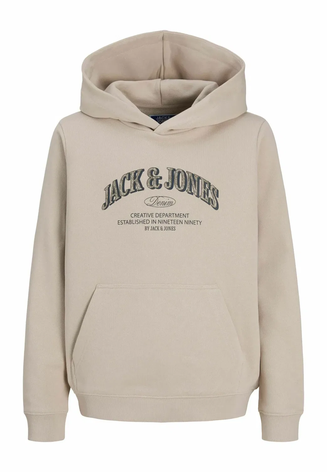 Толстовка с логотипом Jjedenver, размер sn jnr - худи Jack & Jones Junior, Moonbeam