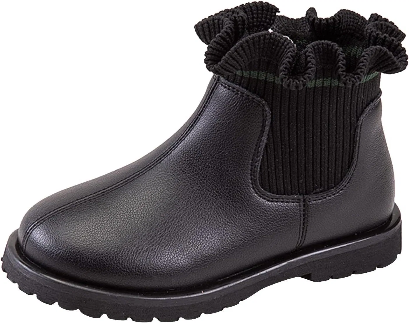 Детские зимние ботинки для девочек с однотонным цветом Snow Boots, Black