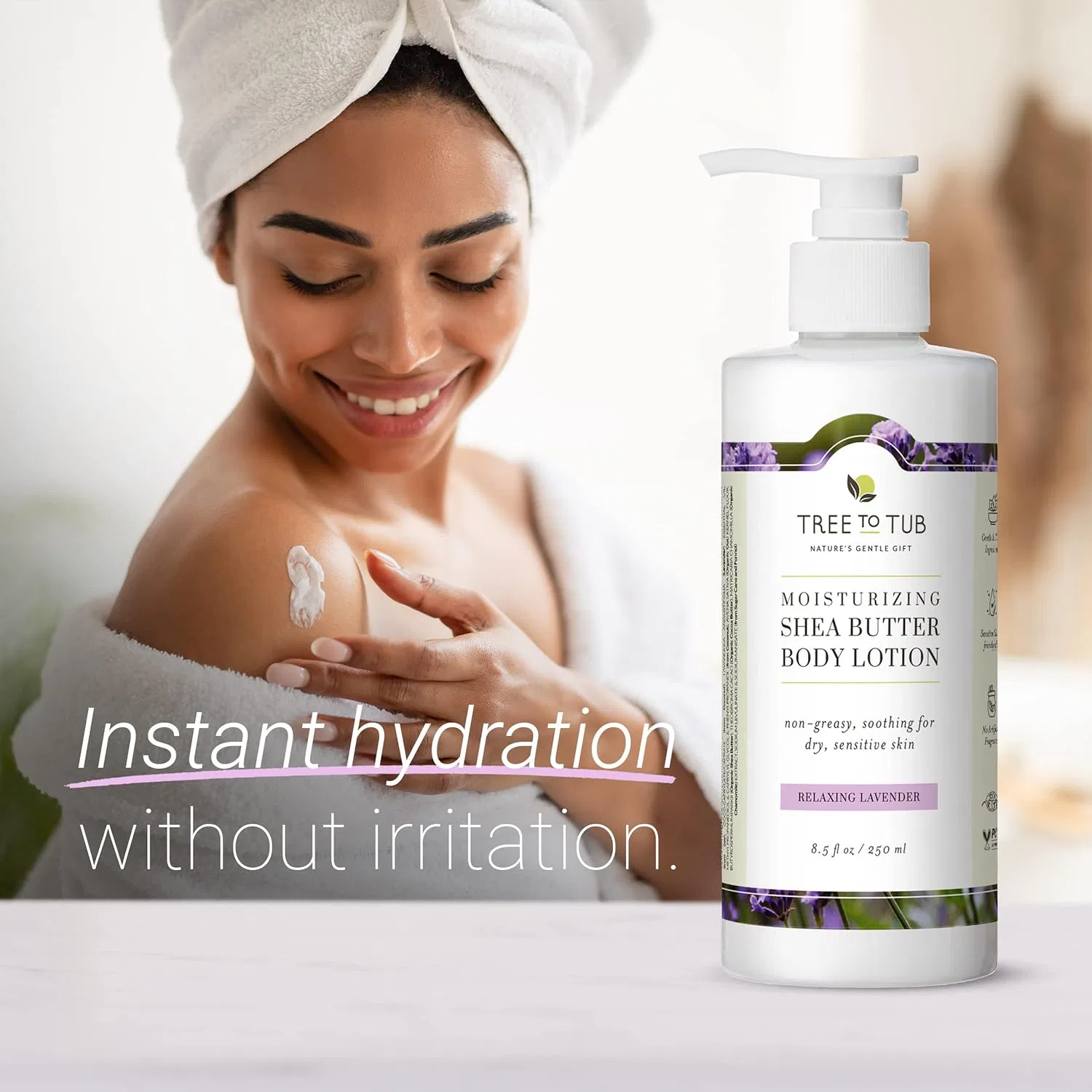 Лосьон для тела Lavender Shea Butter, Tree To Tub — фото 2