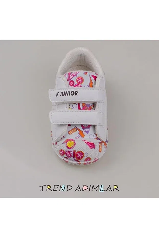 Детские кроссовки для девочек из искусственной кожи Fuchsia hero first step baby sneaker Trend Adımlar, Fuchsia — фото 3