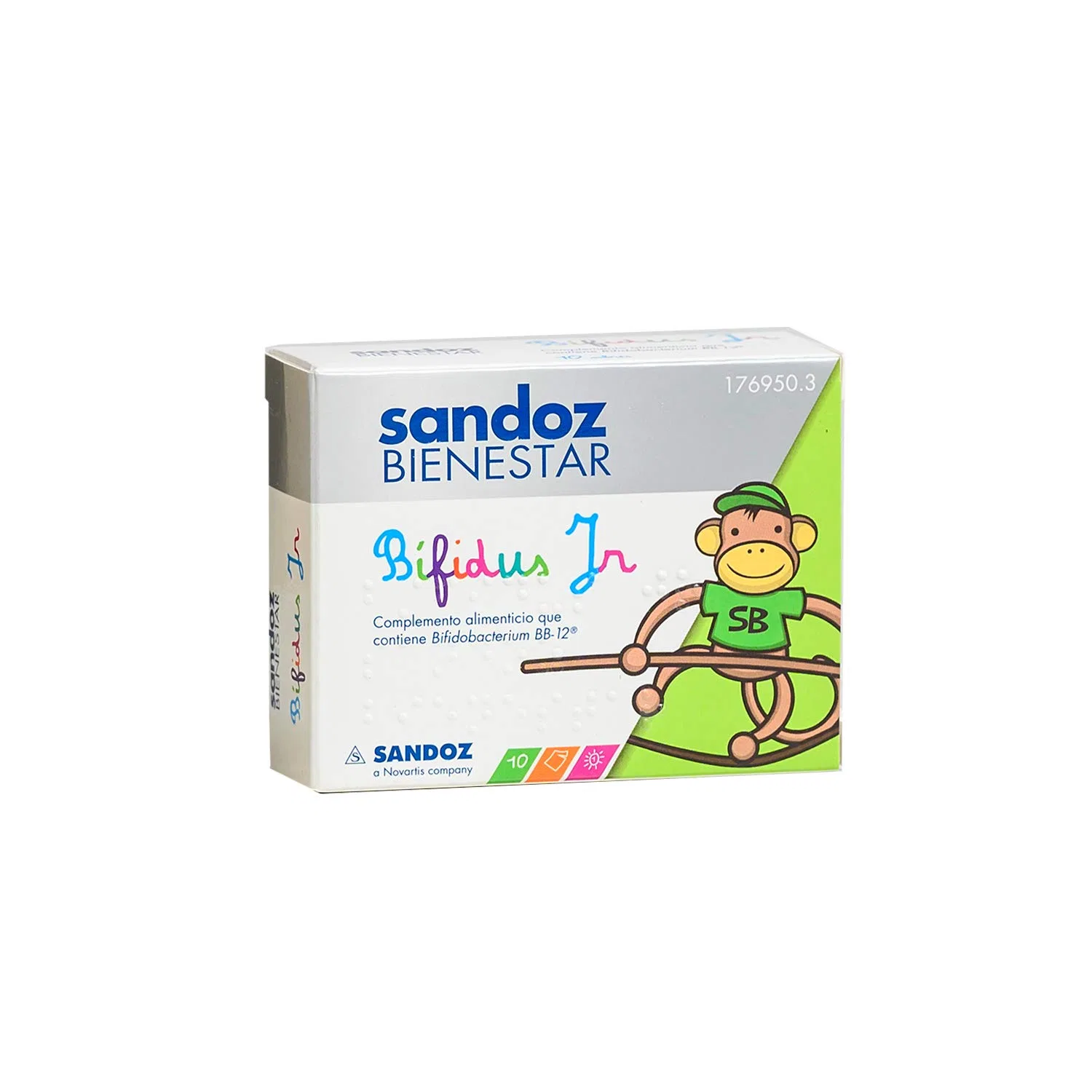 Крем для тела с пробиотиками Sandoz Bienestar Bifidus, 10 саше, 485 мл
