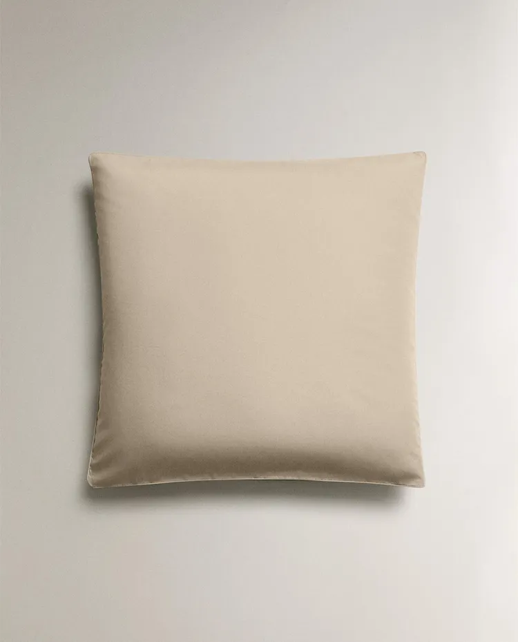 Наволочка Zara Home Cotton Percale, 300 г/м², 2 штуки, 50x75 см, бежевый — фото 4