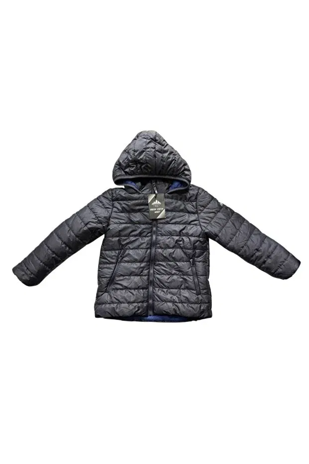 Детское пальто для мальчиков с капюшоном North Pacific, Navy Blue