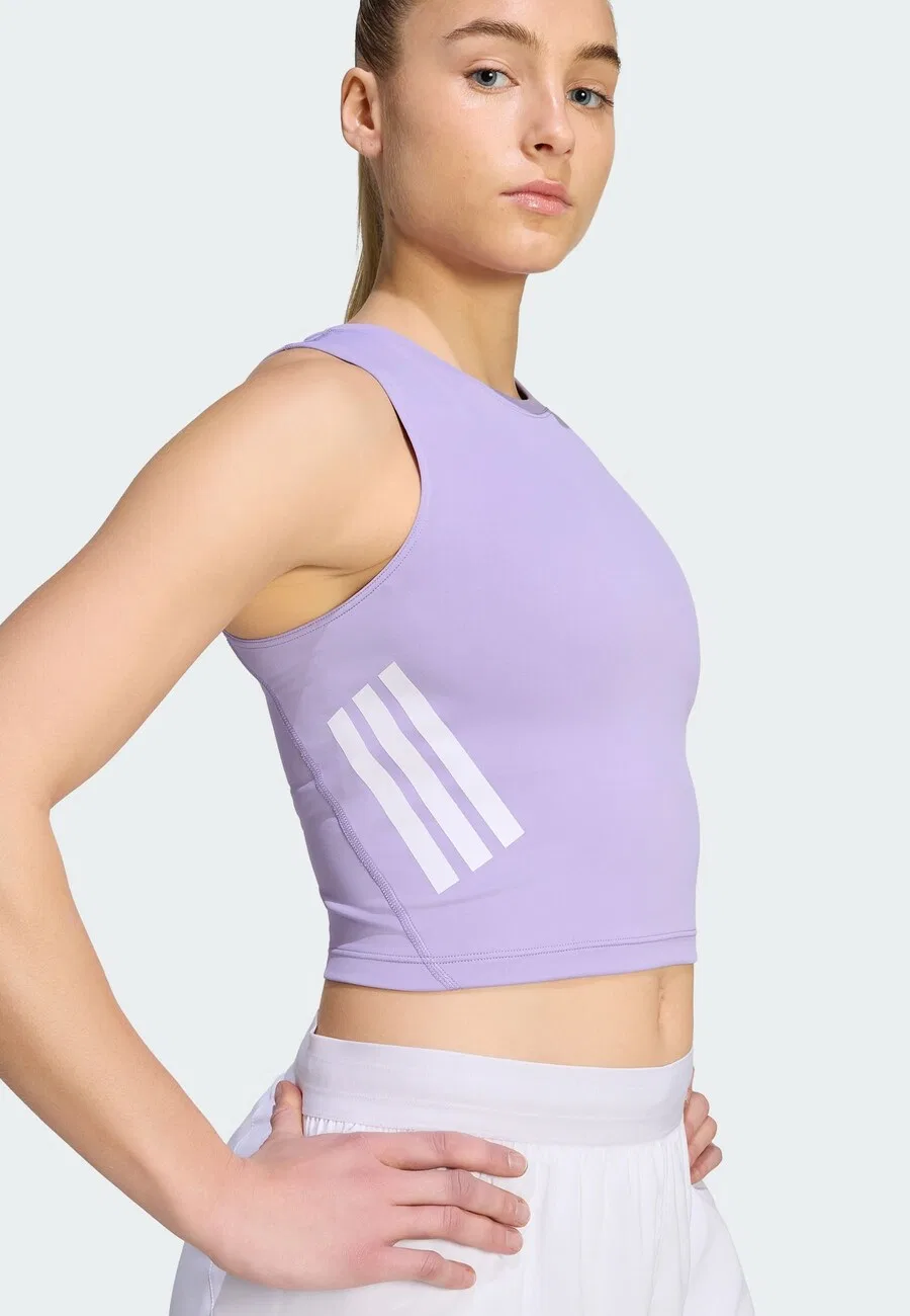 Спортивная футболка ADIDAS PERFORMANCE 'Adi365 Iconic' лавандового цвета — фото 4