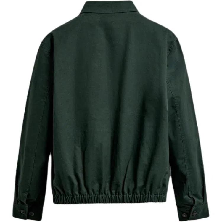 Мужская куртка на лацканах тонкая Зеленая ZARA — фото 3