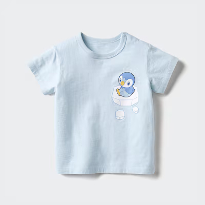 

Футболка детская Uniqlo Pokemon, светло-голубой