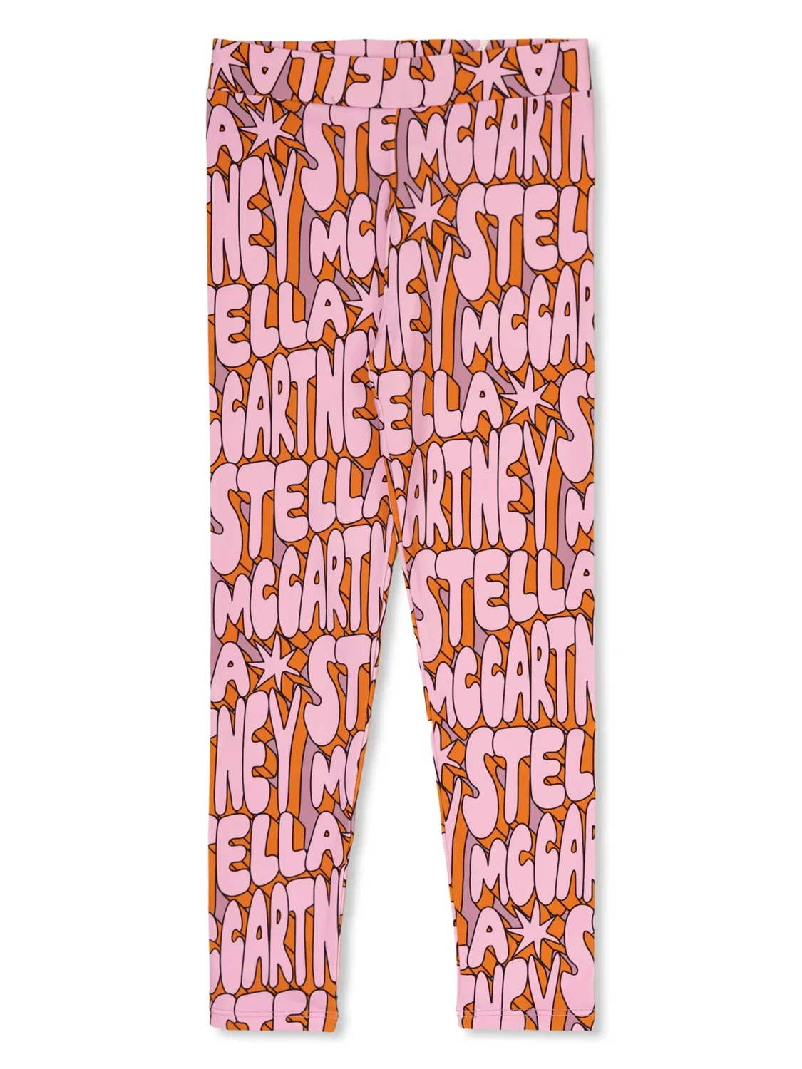 Леггинсы с принтом логотипа Stella McCartney, розовый