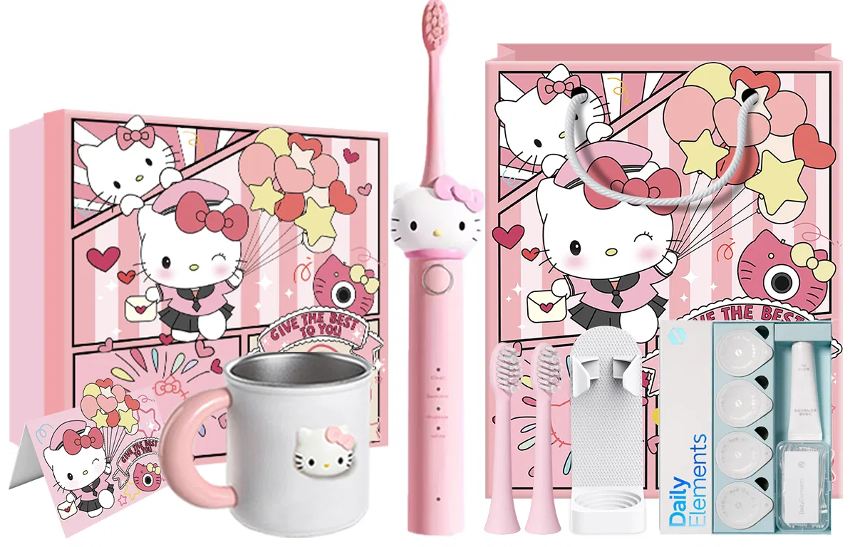 Электрическая зубная щетка Sanrio Soundwave, Pink